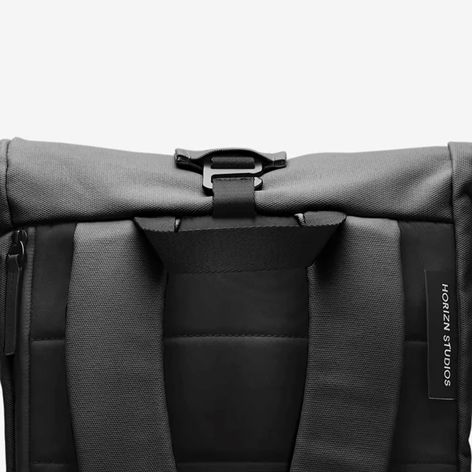 Horizn Studios SoFo Rolltop Backpack All Black 8 Horizn Studios SoFo Rolltop Backpack All Black - Afbeelding 8