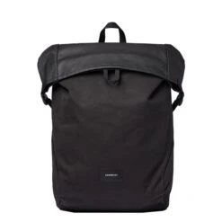 Sandqvist Alfred Backpack Black With Black Webbing
