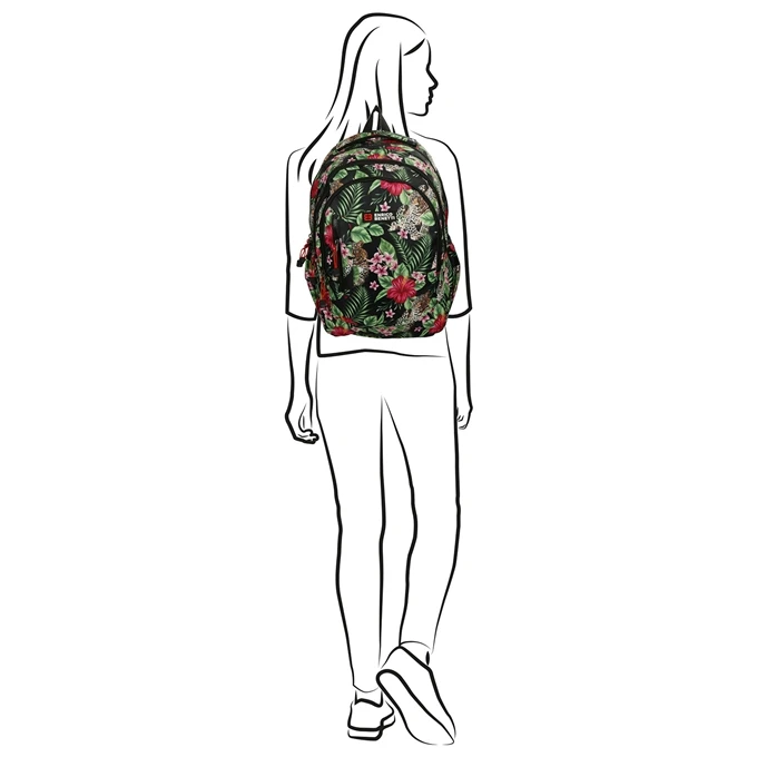 Enrico Benetti Capetown Rugtas 15'' Jungle 2 Enrico Benetti Capetown Rugtas 15'' Jungle - Afbeelding 2