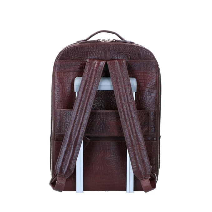 FMME. Claire 15.6 Backpack Croco Brown 4 FMME. Claire 15.6 Backpack Croco Brown - Afbeelding 4