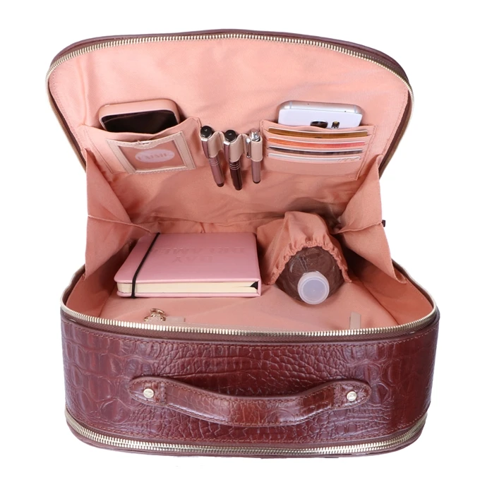 FMME. Claire 15.6 Backpack Croco Brown 7 FMME. Claire 15.6 Backpack Croco Brown - Afbeelding 7