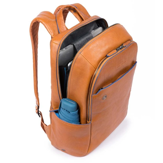 Piquadro Blue Square Small Size Computer Backpack With IPad 10.5" Dark Brown 4 Piquadro Blue Square Small Size Computer Backpack With IPad 10.5" Dark Brown - Afbeelding 4