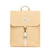Lefrik Handy Backpack Mini Printed Vichy Mustard