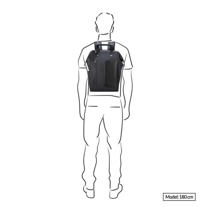 Peugeot Voyages Peugeot Tote/Backpack Black 2 Peugeot Voyages Peugeot Tote/Backpack Black - Afbeelding 2