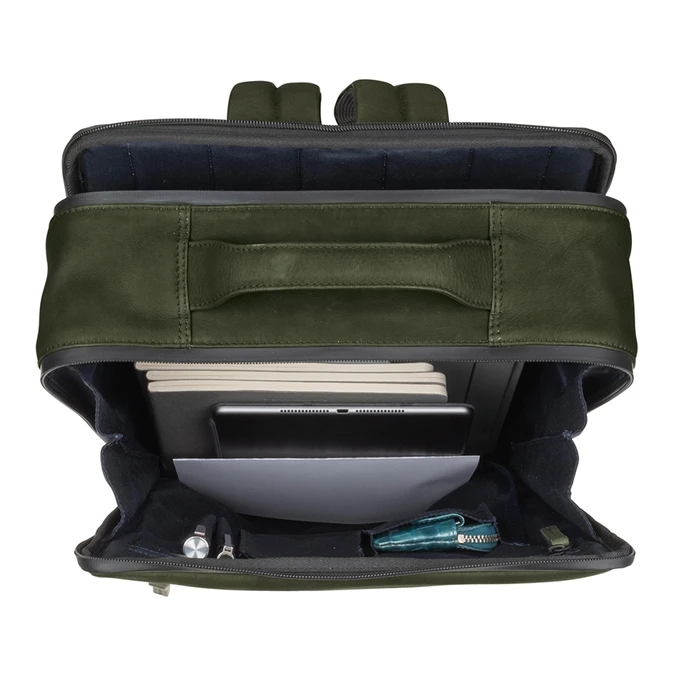 Leonhard Heyden Den Haag Backpack Olive 4 Leonhard Heyden Den Haag Backpack Olive - Afbeelding 4