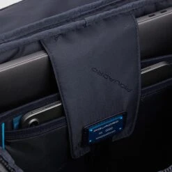 Piquadro Blue Square Backpack Two Front Pockets Brown -Ospre Koffers Winkel image 11067