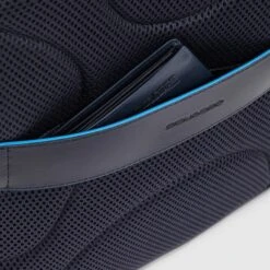 Piquadro Blue Square Backpack Two Front Pockets Brown -Ospre Koffers Winkel image 11069