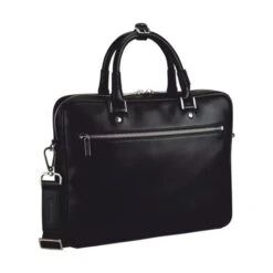Leonhard Heyden Montreal Zipped Briefcase 1 Compartment Black -Ospre Koffers Winkel image 11287