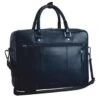 Leonhard Heyden Montreal Zipped Briefcase 2 Compartments Black
