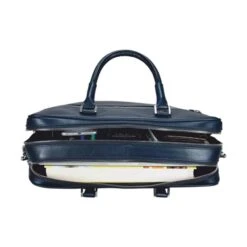 Leonhard Heyden Montreal Zipped Briefcase 2 Compartments Black -Ospre Koffers Winkel image 11324