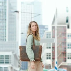 Plevier Retro Hopper Shopper Bruin -Ospre Koffers Winkel image 11352