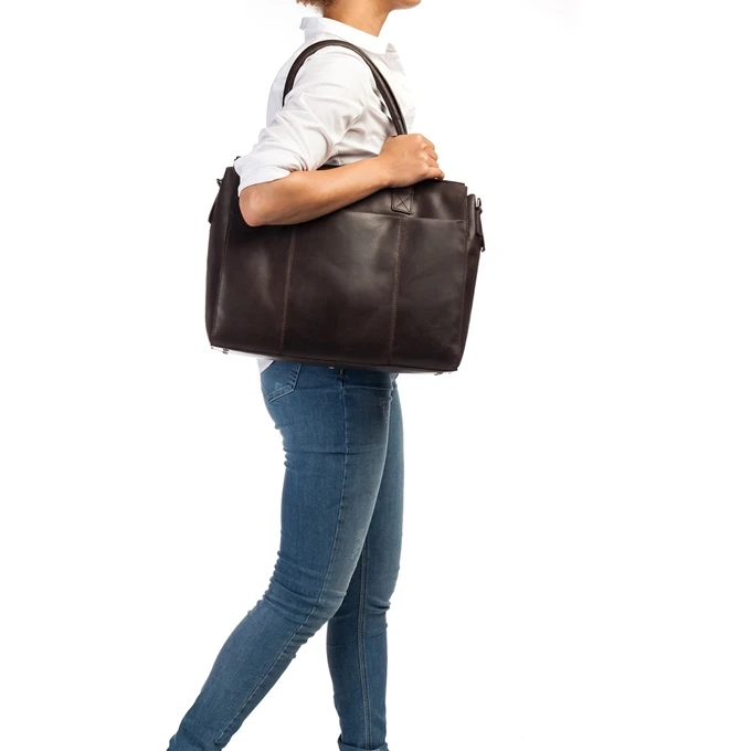 Burkely Vintage Doris Laptop Bag 15.6" Brown 2 Burkely Vintage Doris Laptop Bag 15.6" Brown - Afbeelding 2