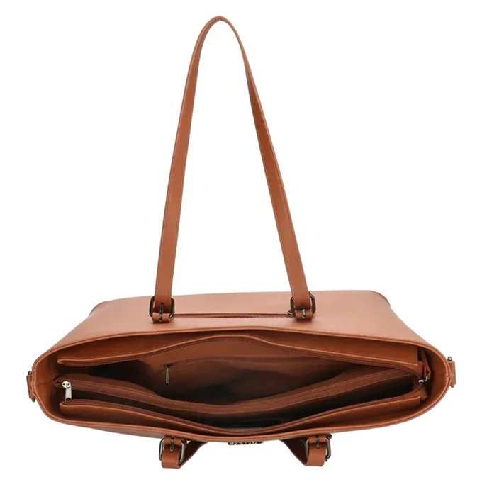 Charm London Birmingham Shopper 15.6 Inch Cognac 6 Charm London Birmingham Shopper 15.6 Inch Cognac - Afbeelding 6