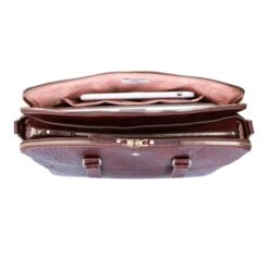 FMME. Charlotte 13.3 Workingbag 3 Pockets Croco Brown -Ospre Koffers Winkel image 11452