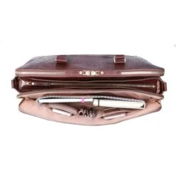 FMME. Charlotte 13.3 Workingbag 3 Pockets Croco Brown -Ospre Koffers Winkel image 11453