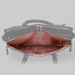 FMME. Charlotte 13.3 Workingbag 3 Pockets Croco Brown -Ospre Koffers Winkel image 11461