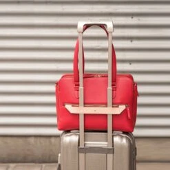 FMME. Charlotte 13.3 Workingbag 3 Pockets Croco Brown -Ospre Koffers Winkel image 11462