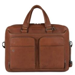 Piquadro Black Square Computer Briefcase 15" Tobacco