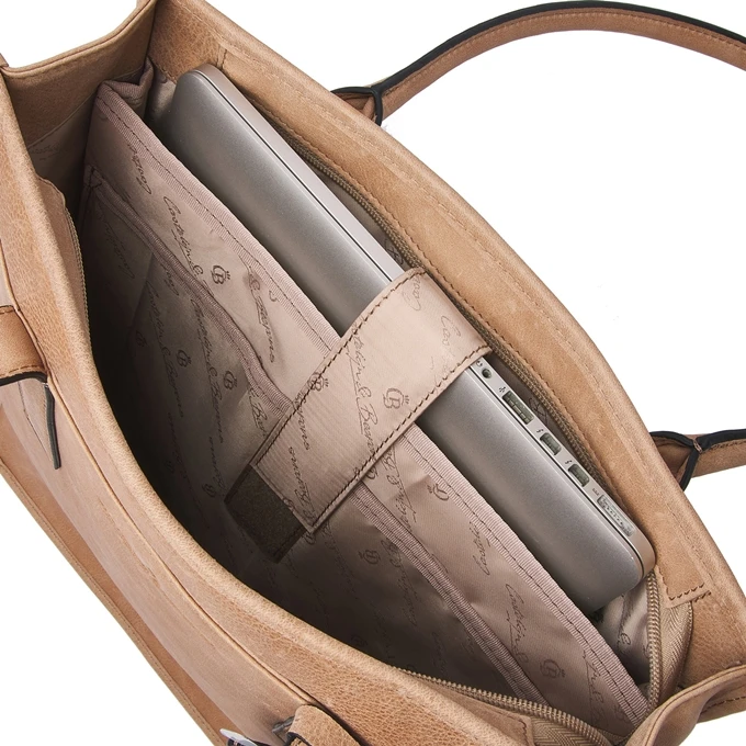 Castelijn & Beerens Carisma Laptop Shopper 15,6" RFID Beige 5 Castelijn & Beerens Carisma Laptop Shopper 15,6" RFID Beige - Afbeelding 5
