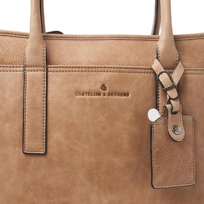 Castelijn & Beerens Carisma Laptop Shopper 15,6" RFID Beige 7 Castelijn & Beerens Carisma Laptop Shopper 15,6" RFID Beige - Afbeelding 7