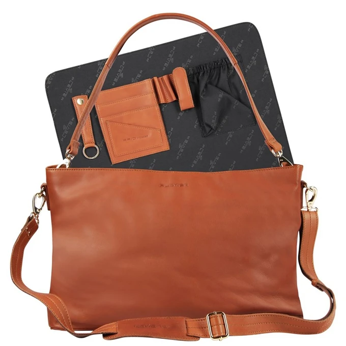 Plevier Millau Dames Laptoptas 15,6" Cognac 5 Plevier Millau Dames Laptoptas 15,6" Cognac - Afbeelding 5