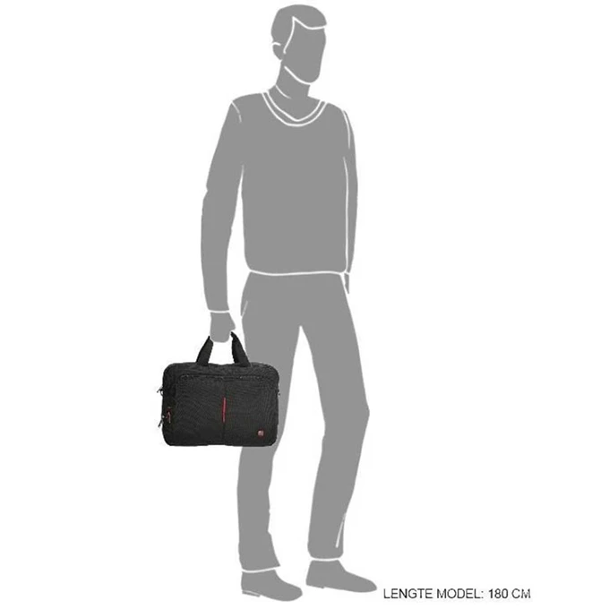 Enrico Benetti Cornell Laptoptas 15'' Black 2 Enrico Benetti Cornell Laptoptas 15'' Black - Afbeelding 2