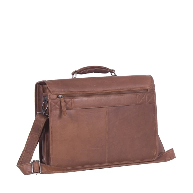 The Chesterfield Brand Shay Laptopbag Cognac 3 The Chesterfield Brand Shay Laptopbag Cognac - Afbeelding 3