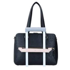 FMME. Charlotte 13.3 Workingbag 3 Pockets Croco Black -Ospre Koffers Winkel image 11999