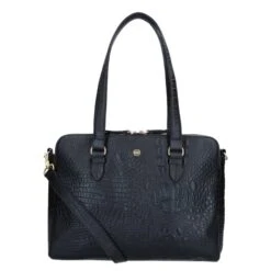 FMME. Charlotte 13.3 Workingbag 3 Pockets Croco Black -Ospre Koffers Winkel image 12003