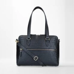 FMME. Charlotte 13.3 Workingbag 3 Pockets Croco Black -Ospre Koffers Winkel image 12006