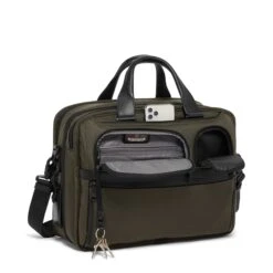 Tumi Alpha EXP Org Laptop Brief Olive Night -Ospre Koffers Winkel image 12036