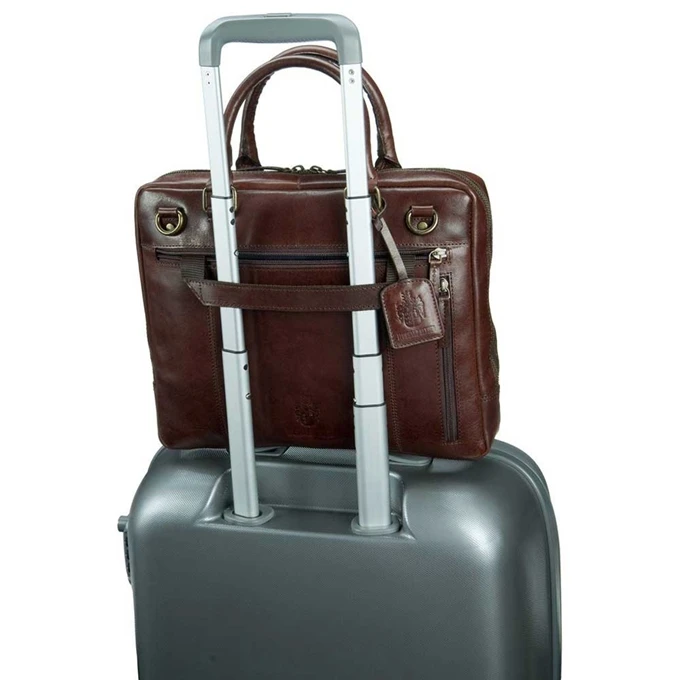 Leonhard Heyden Cambridge 1 Compartment Briefcase S Cognac 5 Leonhard Heyden Cambridge 1 Compartment Briefcase S Cognac - Afbeelding 5