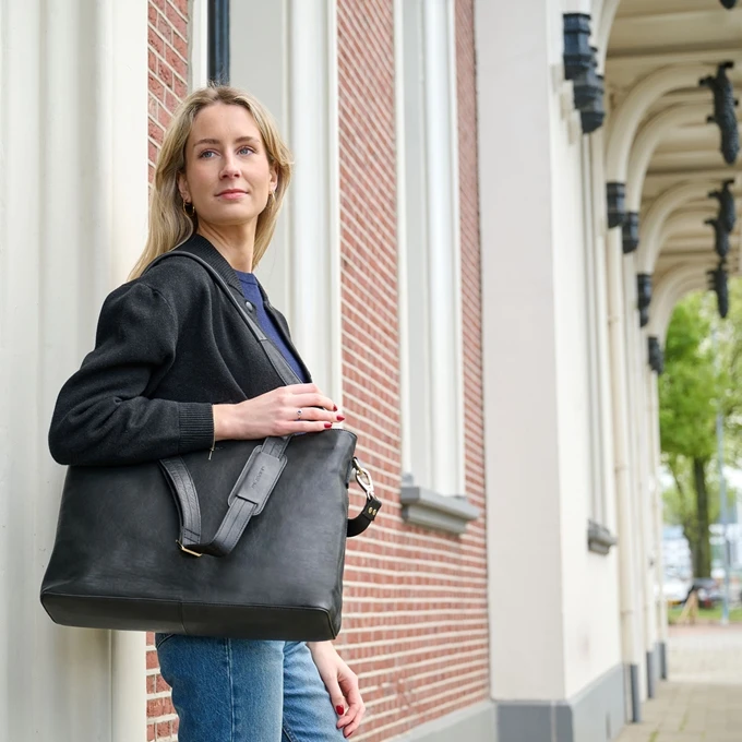 Plevier Millau Dames Laptoptas 15,6" Zwart 2 Plevier Millau Dames Laptoptas 15,6" Zwart - Afbeelding 2