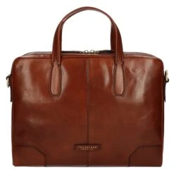 The Bridge Vespucci Briefcase Brown2