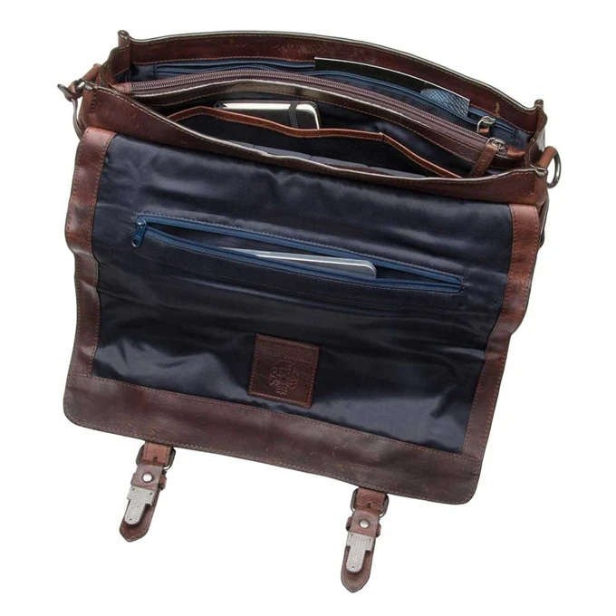 Leonhard Heyden Roma Briefcase 2 Compartments Dark Brown 6 Leonhard Heyden Roma Briefcase 2 Compartments Dark Brown - Afbeelding 6