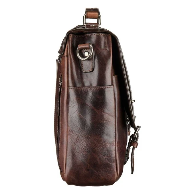 Leonhard Heyden Roma Briefcase 2 Compartments Dark Brown 8 Leonhard Heyden Roma Briefcase 2 Compartments Dark Brown - Afbeelding 8