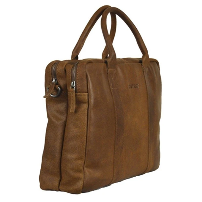 DSTRCT Limited Double Zip 15'' Laptoptas Cognac 4 DSTRCT Limited Double Zip 15'' Laptoptas Cognac - Afbeelding 4