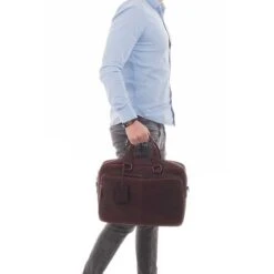 Burkely Antique Avery Workbag 15.6" Dark Brown -Ospre Koffers Winkel image 12537