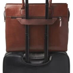 Castelijn & Beerens Gaucho Ellen Laptop Shoulderbag 15.6'' Cognac -Ospre Koffers Winkel image 12580