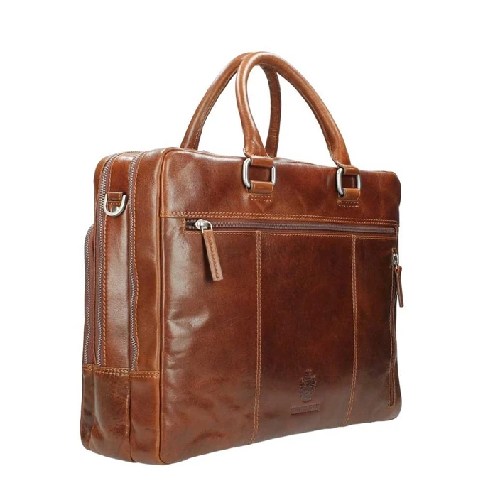 Leonhard Heyden Cambridge Briefcase L Cognac 3 Leonhard Heyden Cambridge Briefcase L Cognac - Afbeelding 3