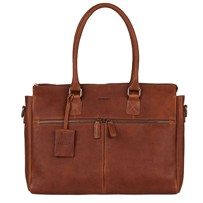 Burkely Antique Avery Laptopbag 15.6" Cognac 1 Burkely Antique Avery Laptopbag 15.6" Cognac