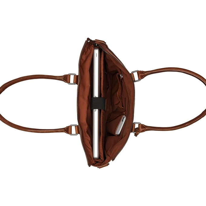 Burkely Antique Avery Laptopbag 15.6" Cognac 5 Burkely Antique Avery Laptopbag 15.6" Cognac - Afbeelding 5