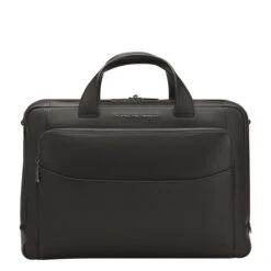 Porsche Design Roadster Leather Briefcase M Black