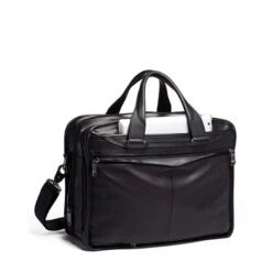 Tumi Alpha Expandable Organizer Laptop Brief Leather Black -Ospre Koffers Winkel image 12827