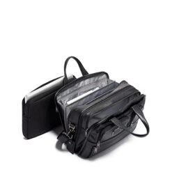 Tumi Alpha Expandable Organizer Laptop Brief Leather Black -Ospre Koffers Winkel image 12829