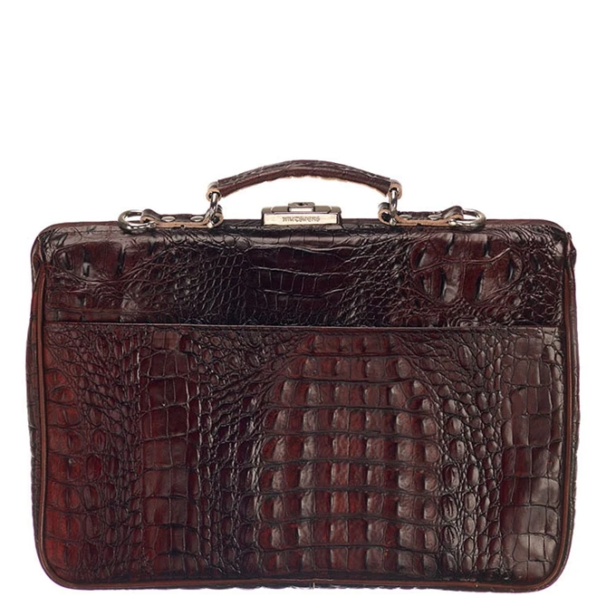 Mutsaers The Classic Aktetas 15'' Bruin Croco 4 Mutsaers The Classic Aktetas 15'' Bruin Croco - Afbeelding 4