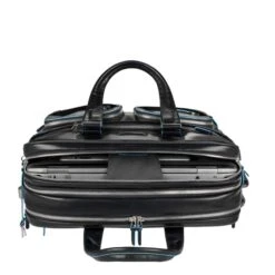 Piquadro Blue Square Expandable Computer Case With IPad/iPad Air Holder Brown -Ospre Koffers Winkel image 12971