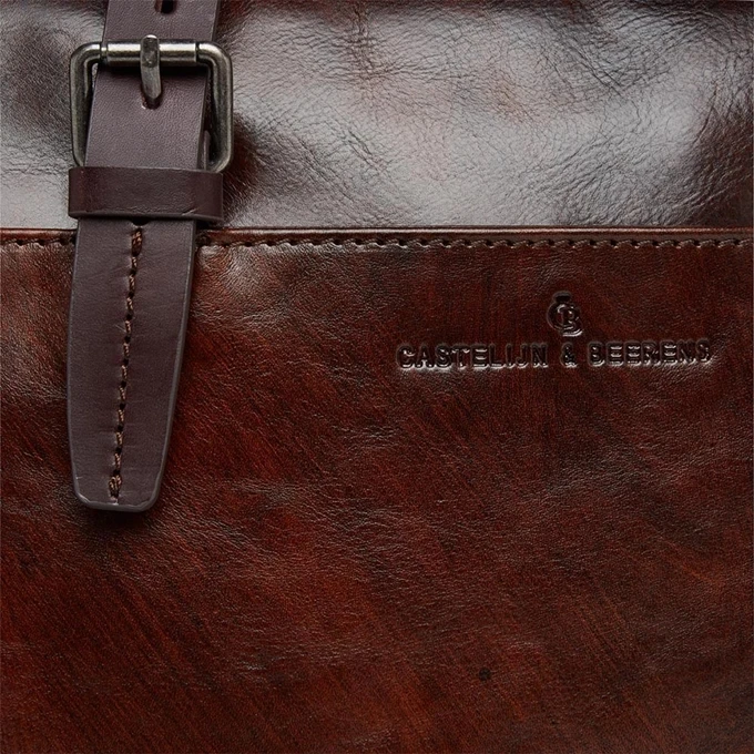 Castelijn & Beerens Rien Laptoptas 15.6'' RFID Cognac 6 Castelijn & Beerens Rien Laptoptas 15.6'' RFID Cognac - Afbeelding 6