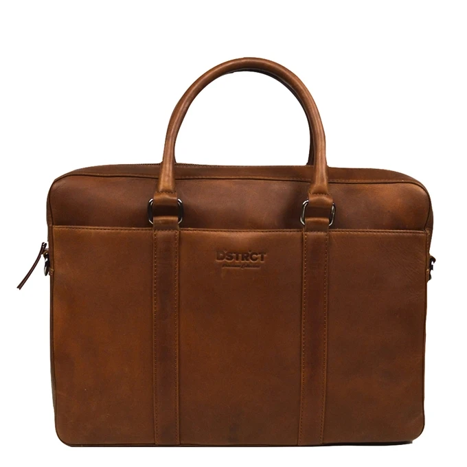 DSTRCT Premium Collection Laptopbag 15,6" Cognac 1 DSTRCT Premium Collection Laptopbag 15,6" Cognac