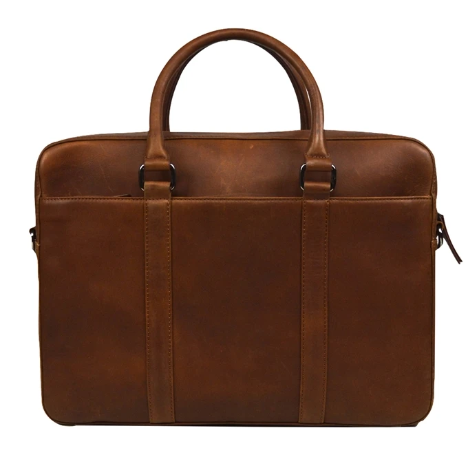 DSTRCT Premium Collection Laptopbag 15,6" Cognac 4 DSTRCT Premium Collection Laptopbag 15,6" Cognac - Afbeelding 4